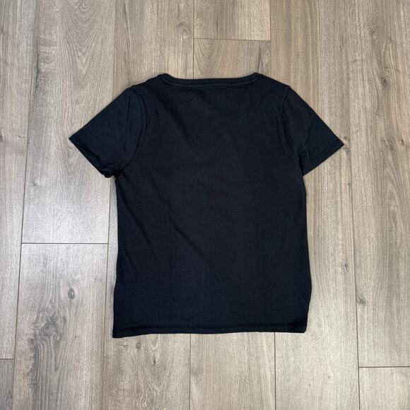 J.Crew Vintage Jersey Classic Fit V-Neck Tee WMNS S Black Short Sleeve Pullover - Picture 6 of 8